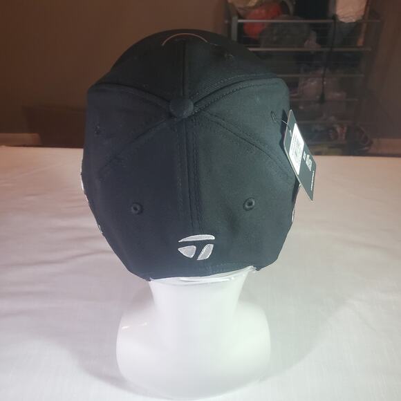 TaylorMade Black SIM2 Tour Issue Snapback Hat New W/Tags - Picture 4 of 7